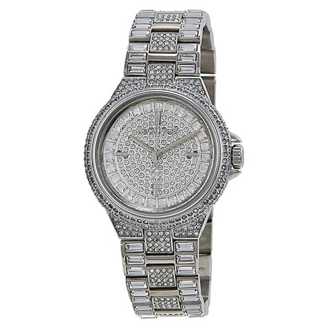 michael kors silver watch women's|michael kors camille women's watch.